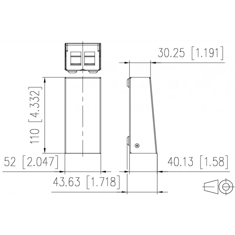 METZ CONNECT 130861-0202KE Glasfaser-Wandanschlussdose LC-Duplex OM4 2-Port Weiß