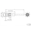 METZ CONNECT 142MKA20050 Sensor-/Aktuator-Kabel, M12 Buchse auf offenes Ende, 5m, grau, PVC