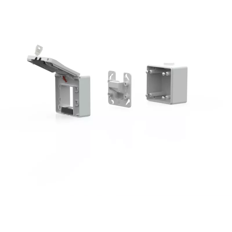 METZ CONNECT IP44 Aufputzgehäuse grau für Keystone-Modul 1309470003KI