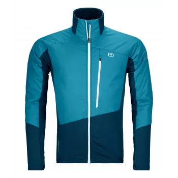 Ortovox Westalpen Swisswool Hybrid Jacket - Mountain Blue - Größe S
