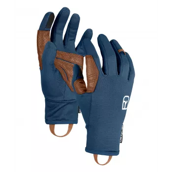 Ortovox Fleece Light Glove - Deep Ocean, Größe XXL