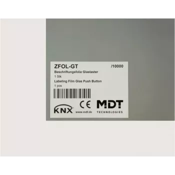 MDT Beschriftungsfolie für Glass Push-button Plus ZFOL-GT