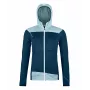 Women's Hoodie Ortovox Fleece Light - Deep Ocean