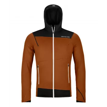 Ortovox Fleece Light Hoodie - Bristle Brown