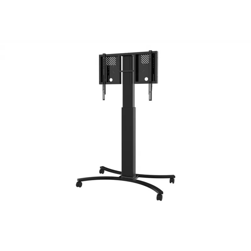 celexon Expert Adjust-4286MB Mobiler Display-Wagen für 42 inch-86 inch Bildschirme, eloxiertes Aluminium, Schwarz (RAL 9005)