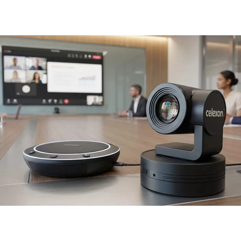 CELEXON VKS2040 Video Conferencing Kit - Full HD 1080p Kamera, Freisprecheinrichtung, Fernbedienung