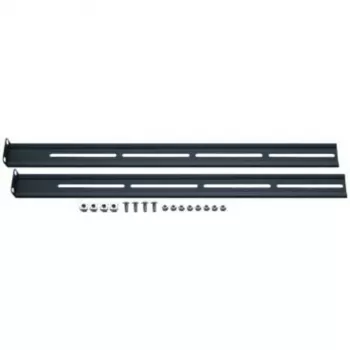 AIXCASE AIX-19K1UMR-B Rack Tastatur-Auszugschienen-Set - Schwarz - 1U - 19 Zoll