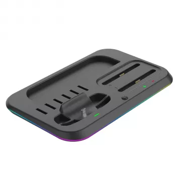 ready2gaming Nintendo Switch 2 Ladestation - 4 Joy-Con Ladegerät mit LED-Anzeigen, Schwarz