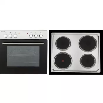 RESPEKTA EB 6000 SET IX N Einbau-Backofen-Set mit Cerankochfeld, 66L Multifunktionsbackofen, Edelstahl