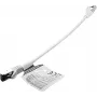 IT-BUDGET Full Copper Premium Patchkabel - Flex AWG 26 - Cat.8.1 - 2000 MHz - halogenfrei - PoE+ - 40 Gbit - Weiß - 0,25 m