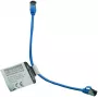 IT-BUDGET Full Copper Premium Patchkabel - Slim AWG 28 - Cat.8.1 - 2000 MHz - Halogenfrei - PoE+ - 40 GBit - Blau - 0,25 m
