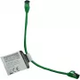 IT-BUDGET Full Copper Premium Patchkabel - Slim AWG 28 - Cat.8.1 - 2000 MHz - Halogenfrei - PoE+ - 40 Gbit - Grün - 0,25 m