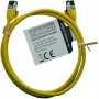 IT-BUDGET Full Copper Premium Patchkabel - Slim AWG 28 - Cat.8.1 - 2000 MHz - halogenfrei - PoE+ - 40 Gbit - Gelb - 1 m