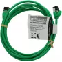 IT-BUDGET Full Copper Premium Patchkabel - Slim AWG 28 - Cat.8.1 - 2000 MHz - Halogenfrei - PoE+ - 40 GBit - Grün - 2 m