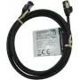 IT-BUDGET Full Copper Premium Patchkabel - Slim AWG 28 - Cat.8.1 - 2000 MHz - Halogenfrei - PoE+ - 40 Gbit - Schwarz - 2 m