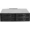 Inter-Tech IPC ST-5244 4-Bay 2,5 inch SATA/SAS Hot-Swap Mobile Rack für 5,25 inch Bay, Schwarz
