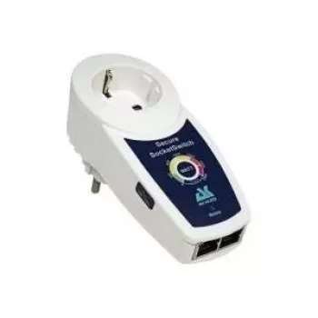 ROLINE AK Secure Socket Switch 1x Schutzkontakt, 1,5 m, Schwarz