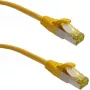 IT-BUDGET Full Copper Premium Patchkabel - Super Flex TPE - Cat.6A - mit Cat.7 Rohkabel - 600 MHz - halogenfrei - PoE+ - 10 Gbit - Gelb - 3 m