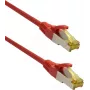 IT-BUDGET Full Copper Premium Patchkabel - Super Flex TPE - Cat.6A - mit Cat.7 Rohkabel - 600 MHz - Halogenfrei - PoE+ - 10GBit - Rot - 1 m