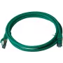 IT-BUDGET Full Copper Premium Patchkabel - Cat.6A - 500 MHz - Halogenfrei - PoE+ - AWG 26/7 - Grün - 0,15 m