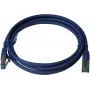 IT-BUDGET Full Copper Premium Patchkabel Cat.6A 500 MHz LSZH PoE+ AWG 26/7 Blau 0,25 m