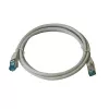 IT-BUDGET Full Copper Premium Patch Cable - Cat.6A - 500 MHz - Halogen-Free - PoE+ - AWG 26/7 - Grey - 0,50 m