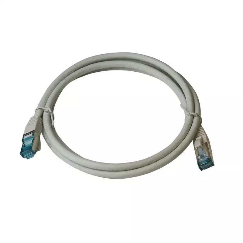 IT-BUDGET Full Copper Premium Patch Cable - Cat.6A - 500 MHz - Halogen-Free - PoE+ - AWG 26/7 - Grey - 0,50 m