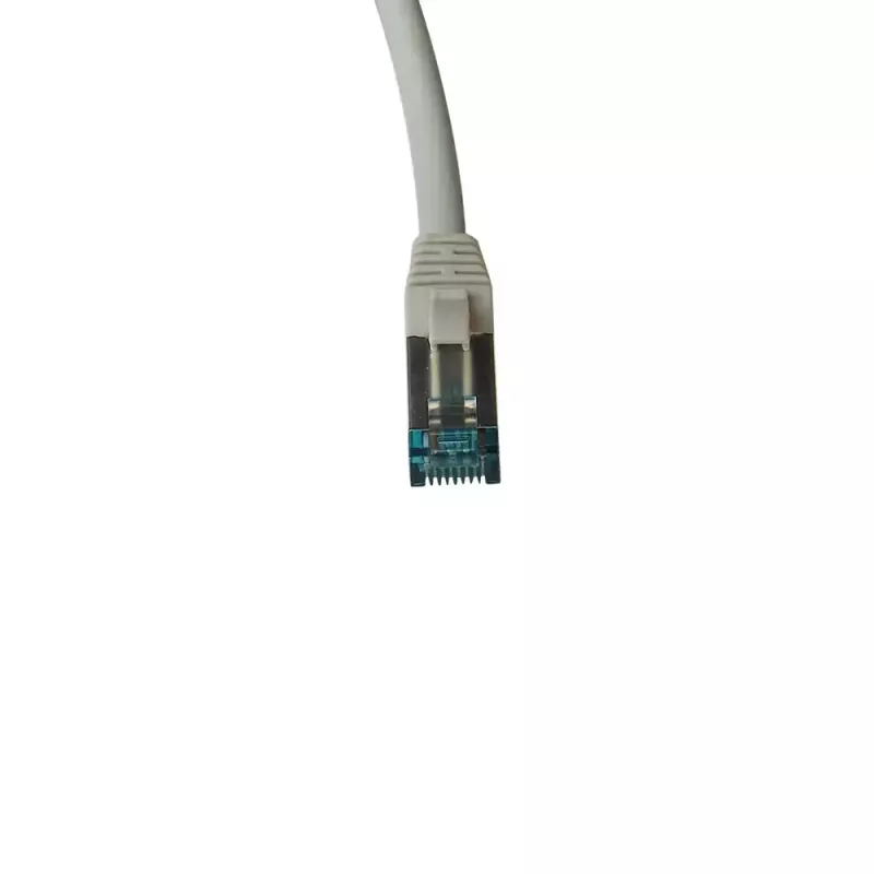IT-BUDGET Full Copper Premium Patch Cable - Cat.6A - 500 MHz - Halogen-Free - PoE+ - AWG 26/7 - Grey - 0,50 m