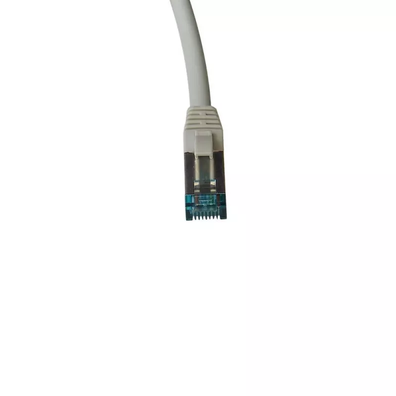 IT-BUDGET Full Copper Premium Patch Cable - Cat.6A - 500 MHz - Halogen-Free - PoE+ - AWG 26/7 - Grey - 0,50 m