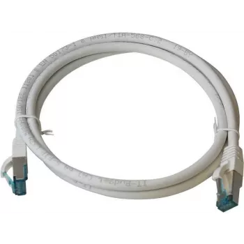IT-BUDGET Full Copper Premium Patchkabel Cat.6A 500 MHz LSZH PoE+ AWG 26/7 Weiß 7,5 m