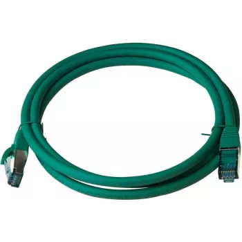 IT-BUDGET Full Copper Premium Patchkabel - Cat.6A - 500 MHz - Halogenfrei - PoE+ - AWG 26/7 - Grün - 30 m