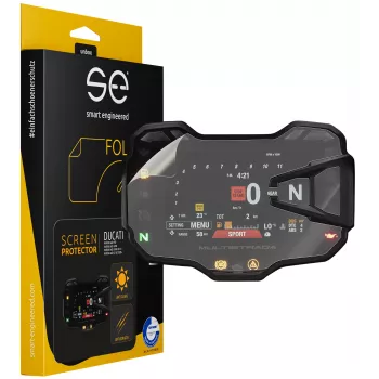 smart.engineered SE-DCP-2-0102-0030-1-M Displayschutzfolie für Ducati Multistrada 950/1200/1260 2015+ und Multistrada V2(s) 2020+ Cockpit - Transparent