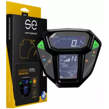smart.engineered SE-DCP-2-0102-0045-1-M Displayschutzfolie für Honda CRF1000L Africa Twin (2015-2017) - Transparent - 2er-Pack