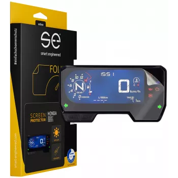 smart.engineered SE-DCP-2-0102-0048-1-M Displayschutzfolie für Honda CBR650R, CB650R, CBR500R, CB500F/X (2019+) - Transparent