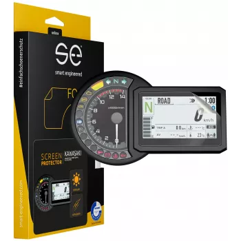 smart.engineered SE-DCP-2-0102-0060-1-M Display-Schutzfolie für Kawasaki Versys 1000 SE (2019+) / H2 SX SE (2018+) - Transparent