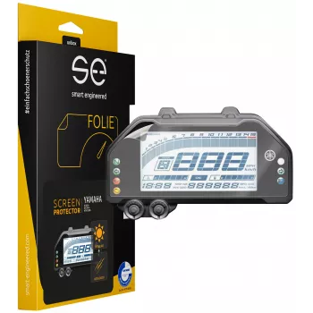 smart.engineered SE-DCP-2-0102-0076-1-M Displayschutzfolie für Yamaha R3 (2019+), R25 (2019+), MT-03 (2020+) - Transparent