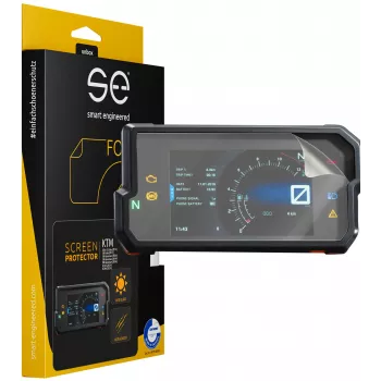 smart.engineered SE-DCP-2-0102-0107-1-M Displayschutzfolie für KTM Motorräder - Transparent