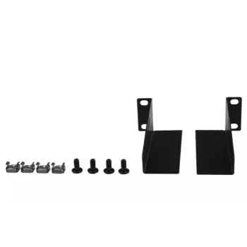 Rockstable 10 L-Mounting Rails - Rack Shelf Set - Schwarz - SPCC-Stahl - 1U - Oval - 25,4 cm (10 Zoll) (RS10-33L)