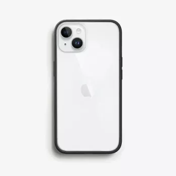 Woodcessories Clear Case für iPhone 14 Plus Schwarz