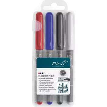 PICA-MARKER Pica Permanent-Pen 1,0mm Assorted mit Instant-White-Pen