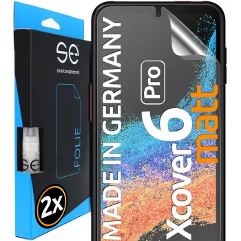 smart.engineered se 3D Displayschutzfolie Samsung Galaxy XCover 6 Pro Anti-Reflexion 2er-Pack