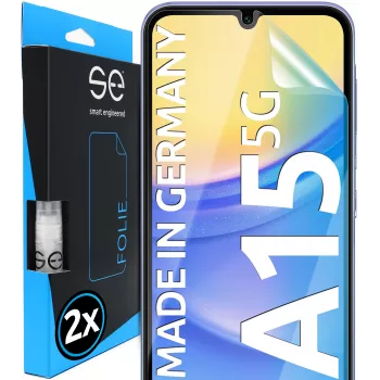 smart.engineered se 3D Schutzfolie für Samsung Galaxy A15 5G, klar, 2 Stück (SE0-F0101-0471-24-M)
