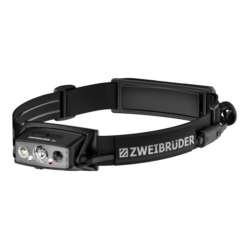 Zweibrüder ZB9H LED wiederaufladbare Stirnlampe 2000 Lumen USB-C
