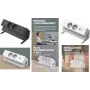 Fellowes Power Desk 2 Tischsteckdosenleiste, Typ E, Weiß, 4 Steckdosen, 2 USB-A, 2 m Kabel