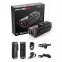 AKEEYO 730Pro 4K Lenker-Actionkamera für Fahrrad und Motorrad - Schwarz