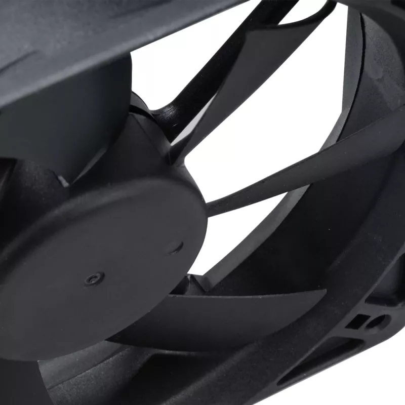 Akasa 12cm Black Fan - 17,5 dB - Schwarz