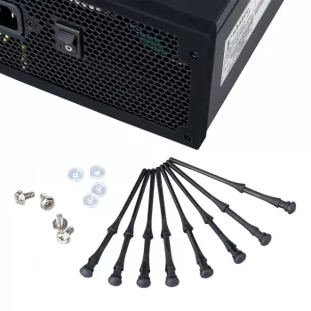 Akasa AK-MX002 Antivibrations-Lüfterhalterungen – Schwarz – Gummi – Silikon – 4er-Pack