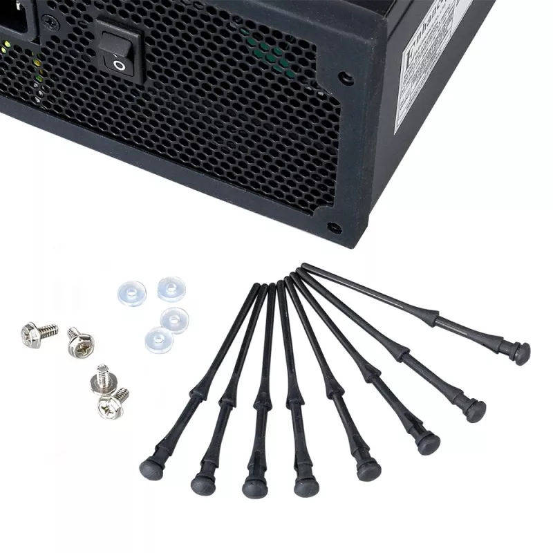 Akasa AK-MX002 Antivibrations-Lüfterhalterungen – Schwarz – Gummi – Silikon – 4er-Pack