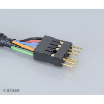 Akasa EX1394I-40 IEEE 1394 FireWire Verlängerungskabel 40 cm (0,4 m) 6-Pin Stecker auf Buchse Schwarz
