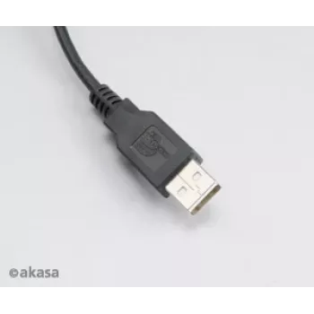 Akasa AK-CBUB05-10BK USB 2.0 Kabel - USB-A auf Micro-USB-B - 1m - Schwarz